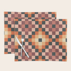 70s color squares pattern  Placemat