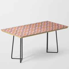 70s Disco Daisy Flower Pattern Coffee Table