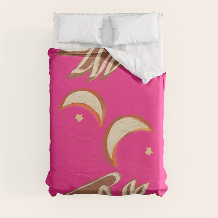 A Couple Of Moons Duvet Cover
