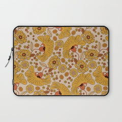 70s Floral Pattern Laptop Sleeve