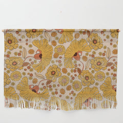70s Floral Pattern Wall Hanging