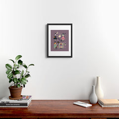 50s Witch Vibes Framed Art Print