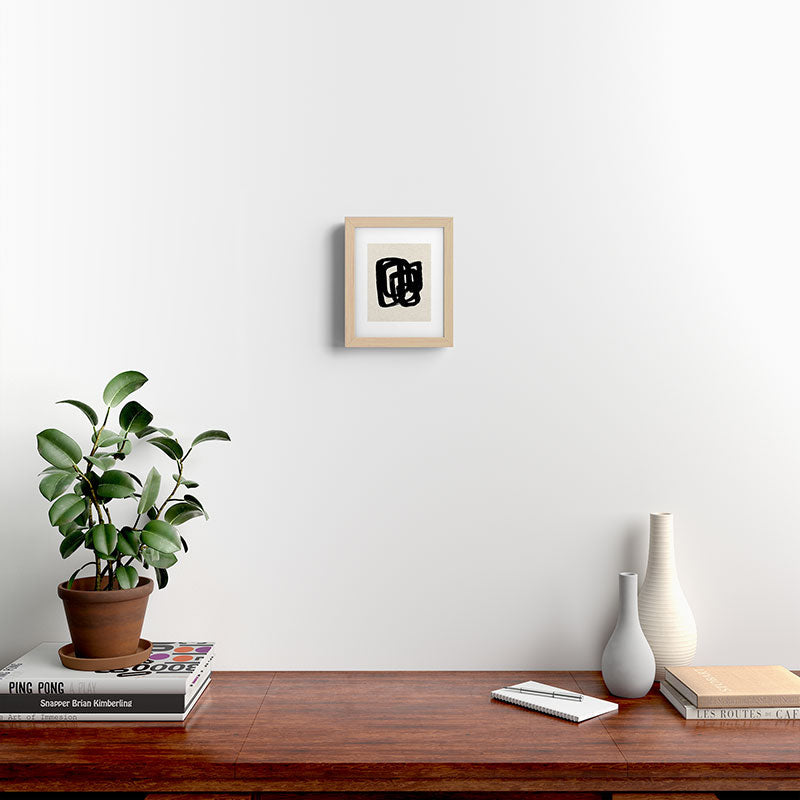 A Heavy Thought Framed Art Print