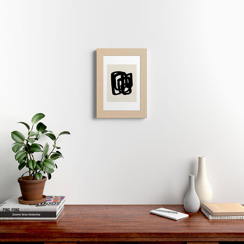 A Heavy Thought Framed Art Print