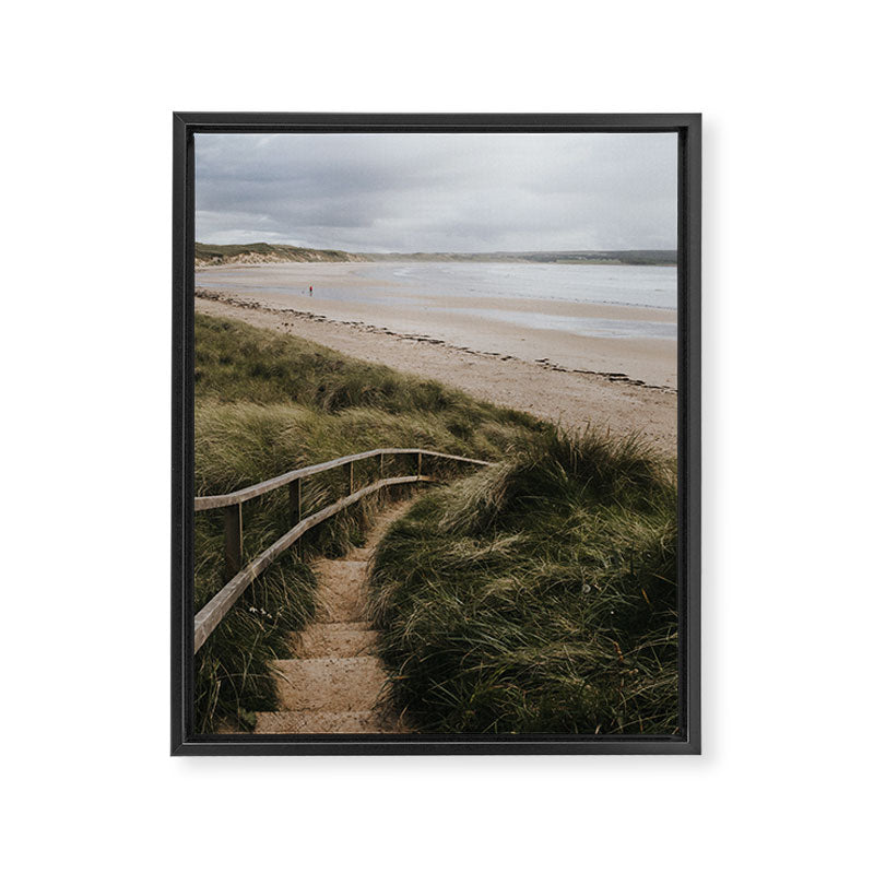 A day at the beach - Landscape and Nature Photography Framed Canvas Print