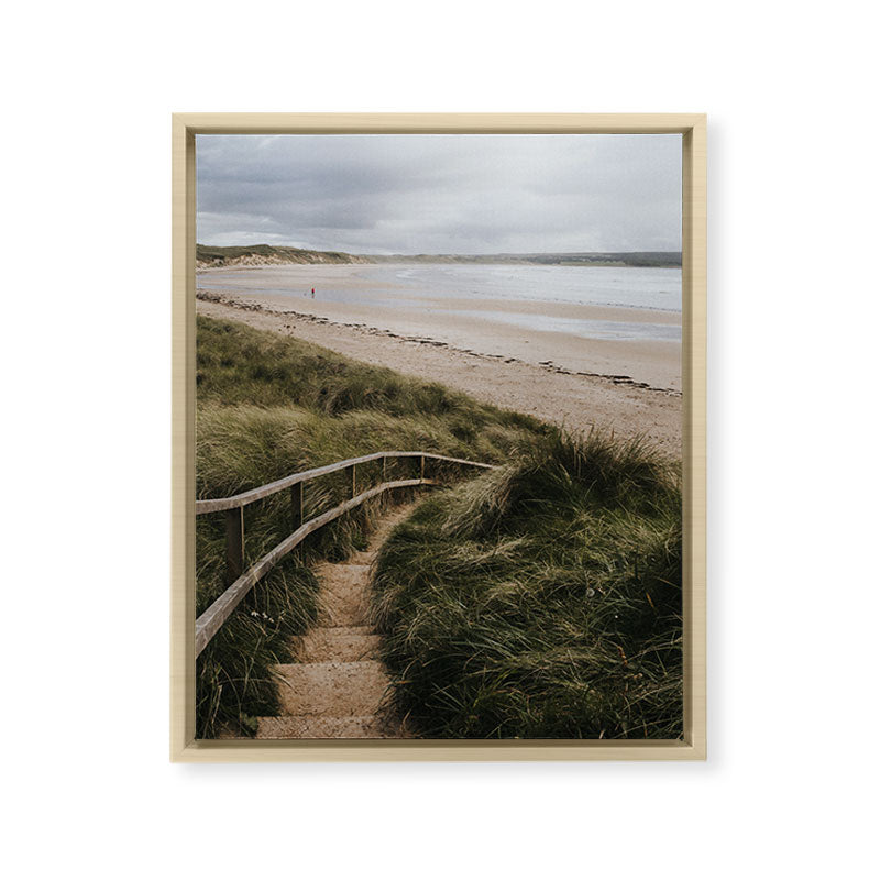 A day at the beach - Landscape and Nature Photography Framed Canvas Print