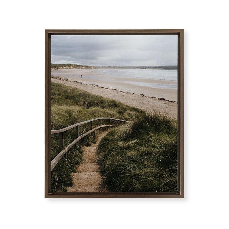 A day at the beach - Landscape and Nature Photography Framed Canvas Print