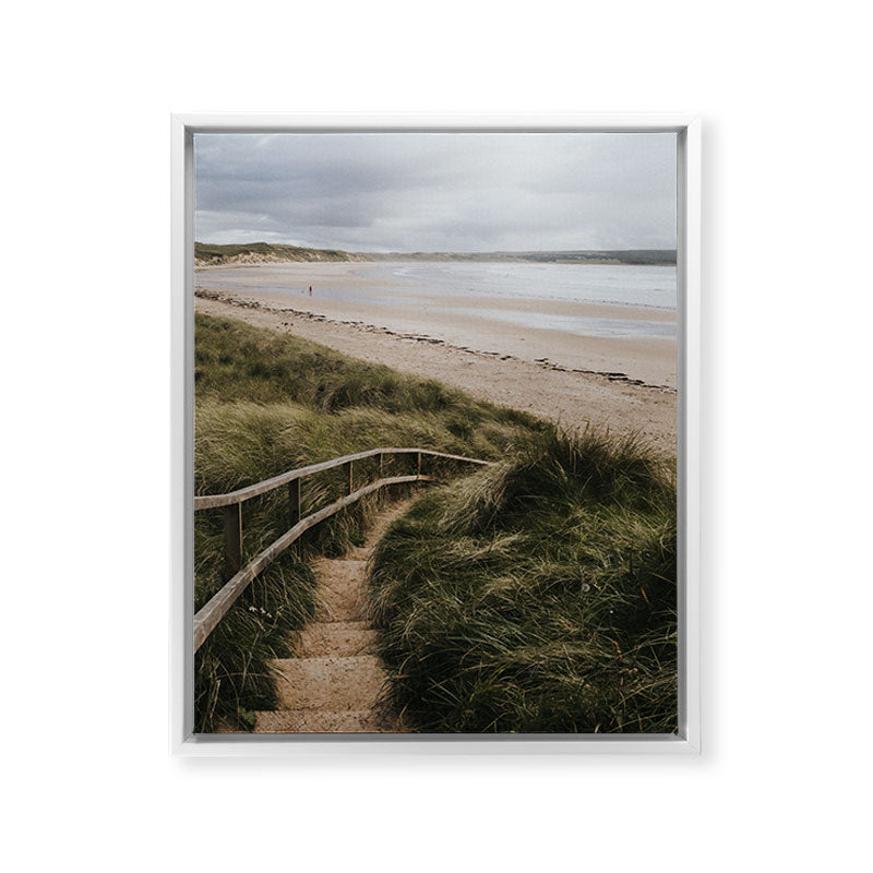 A day at the beach - Landscape and Nature Photography Framed Canvas Print