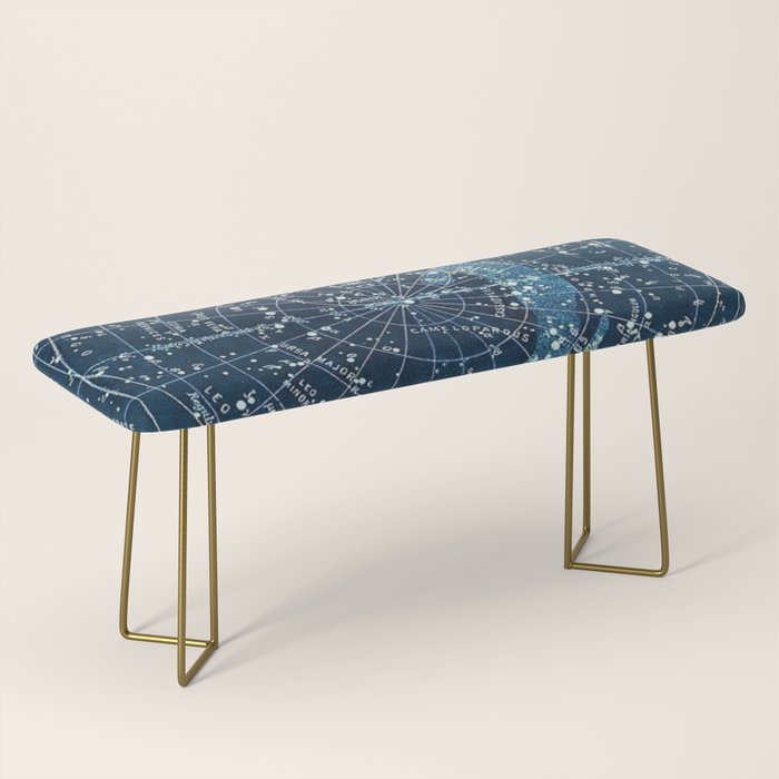 1900 Star Constellation Map - Chart Vintage Poster Bench