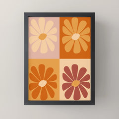 70's Daisy Bloom  Mini Art Print