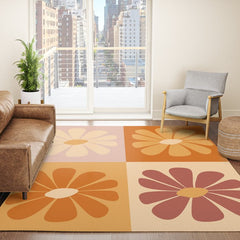 70's Daisy Bloom  Rug