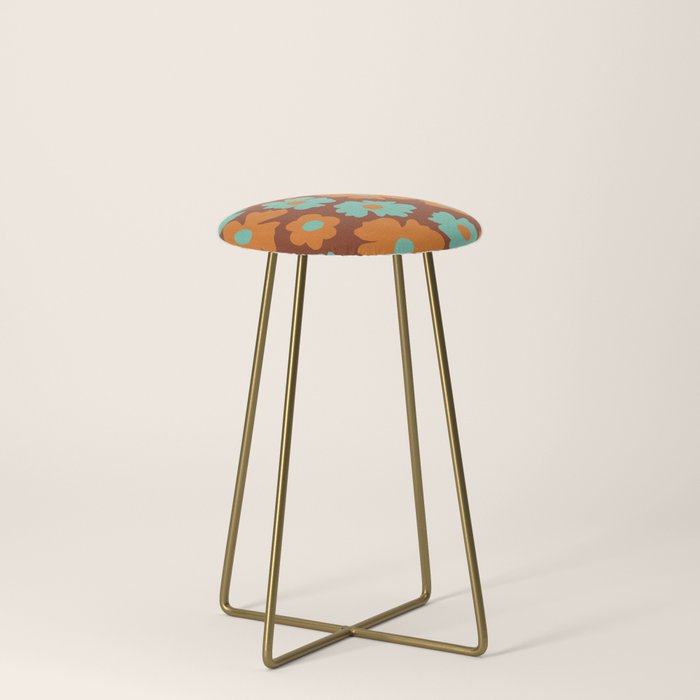 70's Retro print Stool