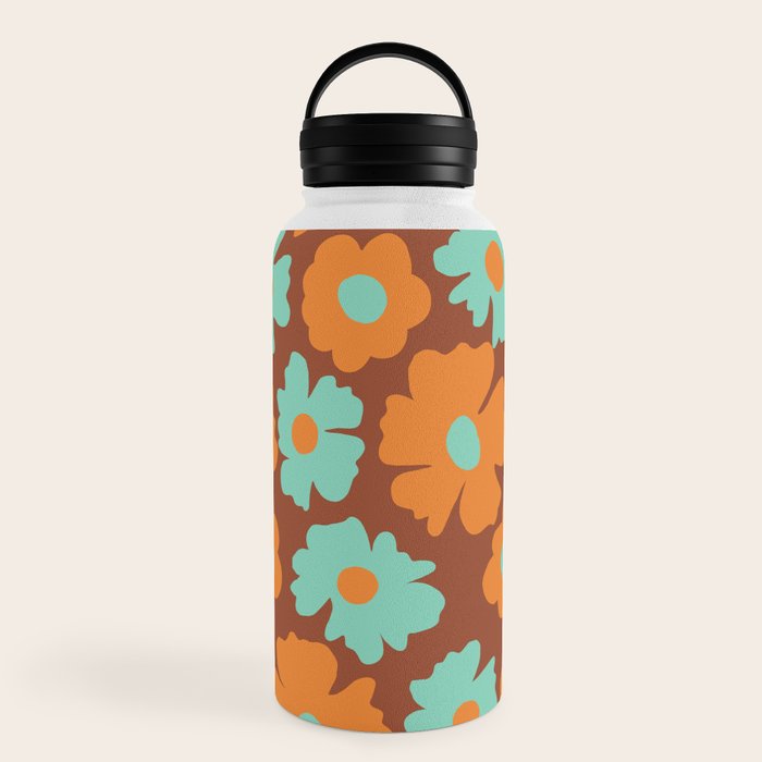 70's Retro print Water Bottle