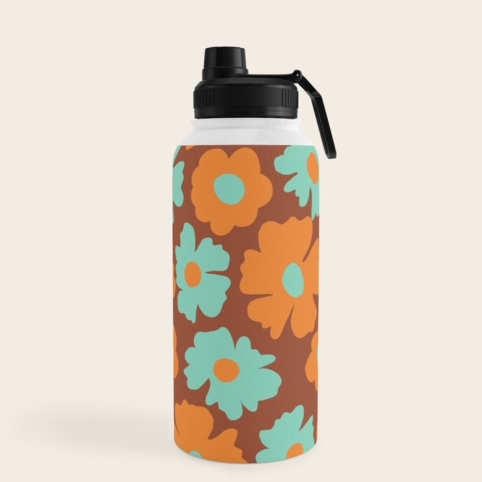 70's Retro print Water Bottle