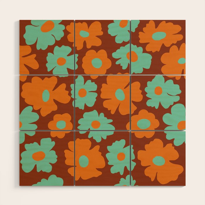 70's Retro print Wood Wall Art