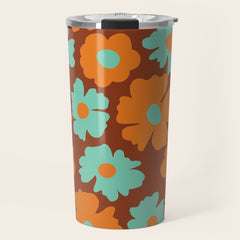 70's Retro print Travel Mug