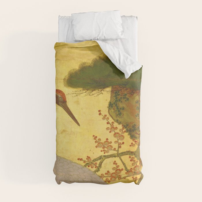 16th Century Japanese Birds & Flowers Duvet Cover