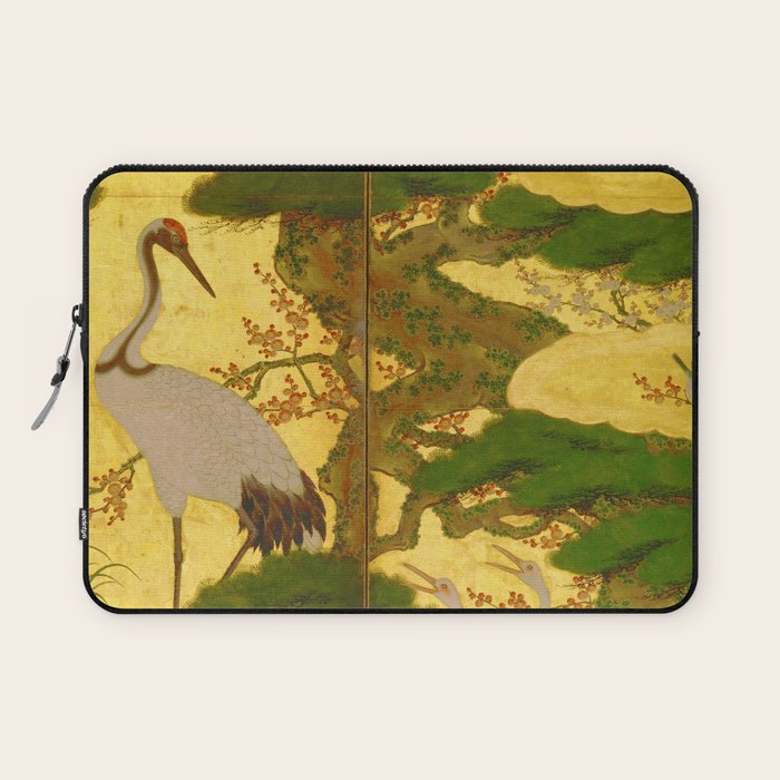 16th Century Japanese Birds & Flowers Laptop Sleeve