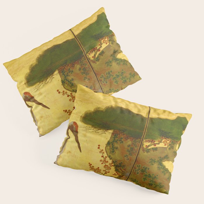 16th Century Japanese Birds & Flowers Pillow Sham