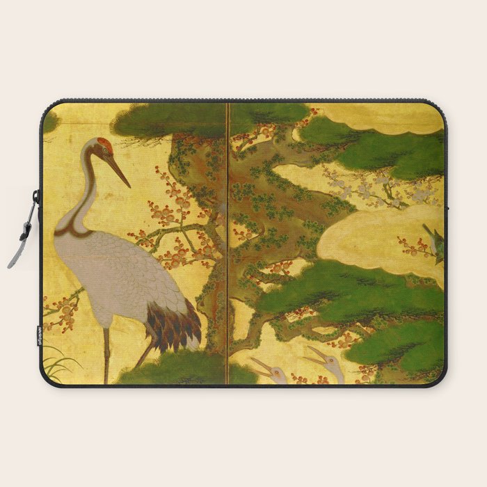 16th Century Japanese Birds & Flowers Laptop Sleeve