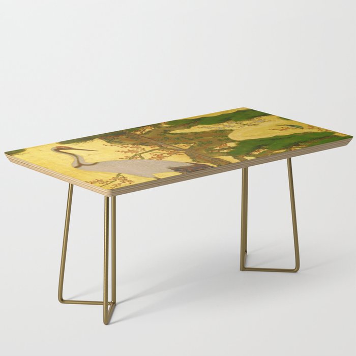 16th Century Japanese Birds & Flowers Coffee Table