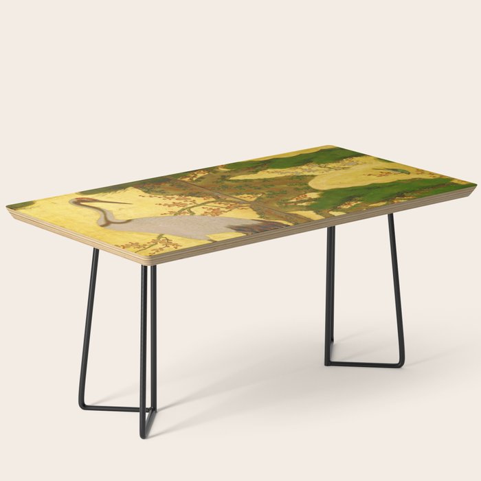 16th Century Japanese Birds & Flowers Coffee Table