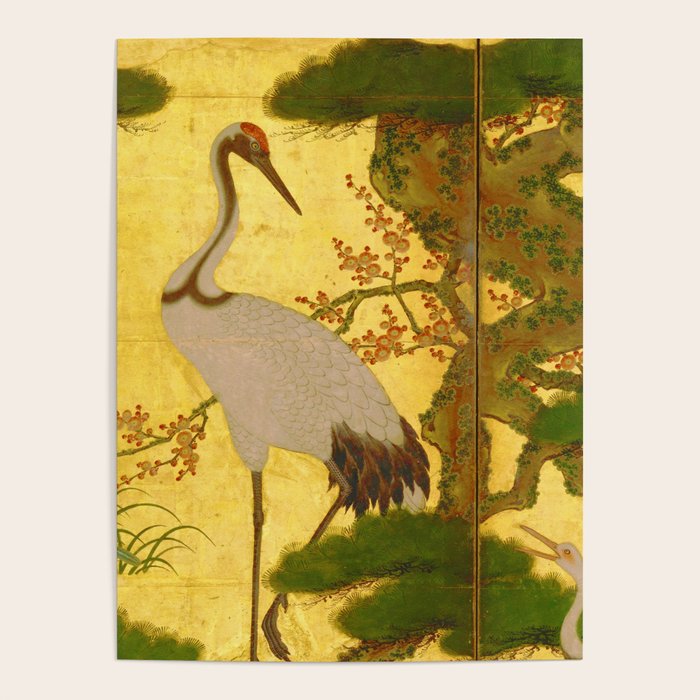 16th Century Japanese Birds & Flowers Poster