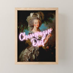 Champagne Diet' Marie Antoinette  Mini Art Print
