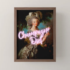 Champagne Diet' Marie Antoinette  Mini Art Print