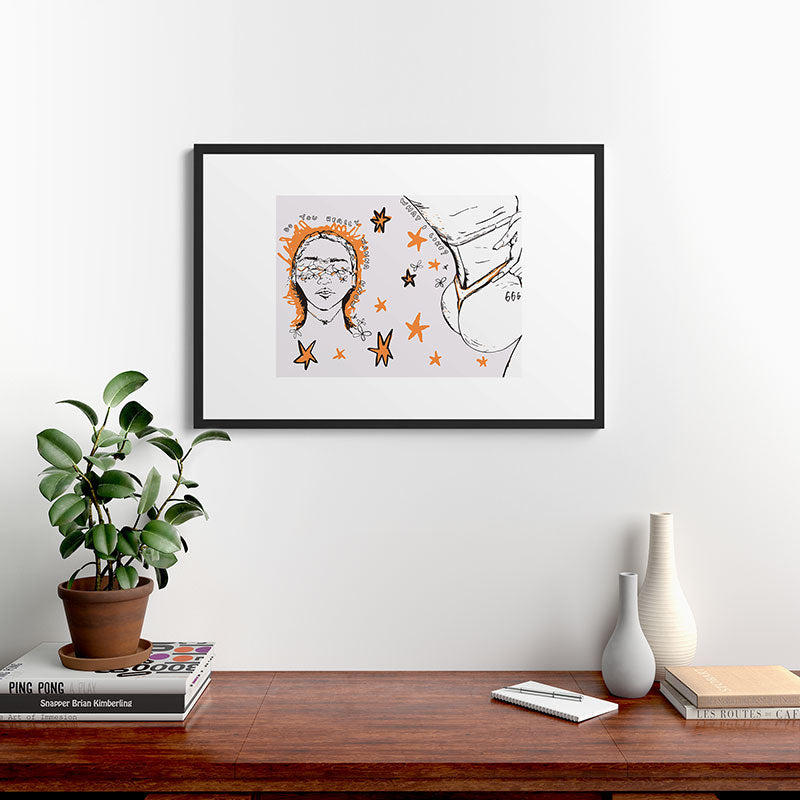 666 Framed Art Print
