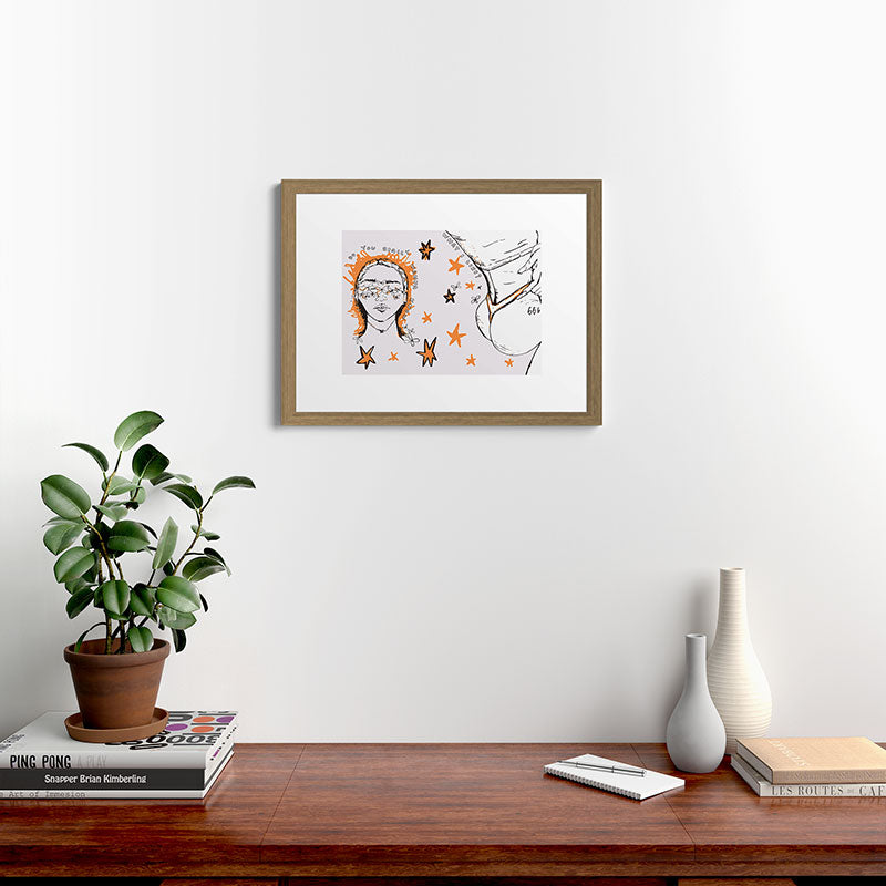 666 Framed Art Print