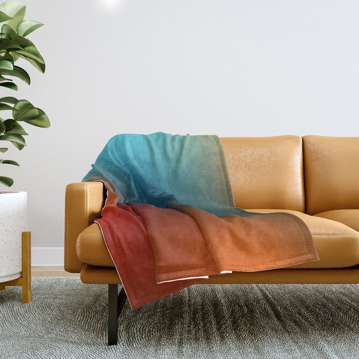 16 Intense Gradient Aura Ombre By Valourine 240821 Throw Blanket