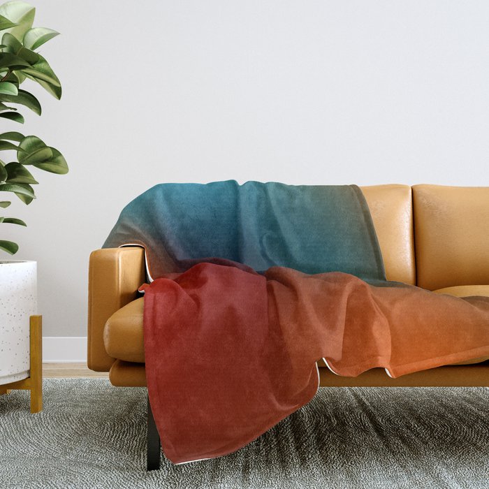 16 Intense Gradient Aura Ombre By Valourine 240821 Throw Blanket