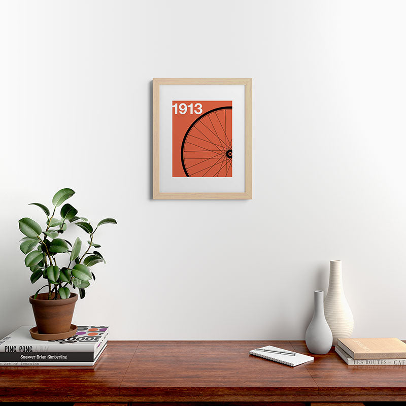 1913 - Roue de Bicyclette - Marcel Duchamp Framed Art Print