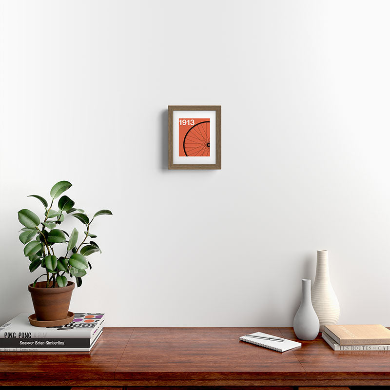 1913 - Roue de Bicyclette - Marcel Duchamp Framed Art Print