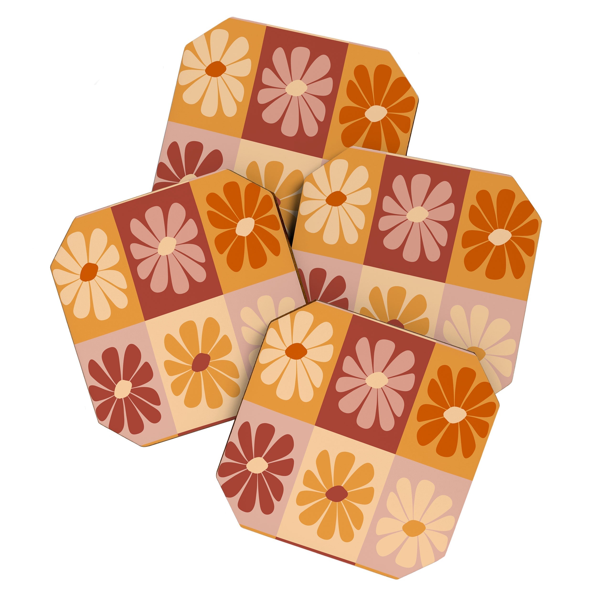 70's Daisy Bloom  Coaster