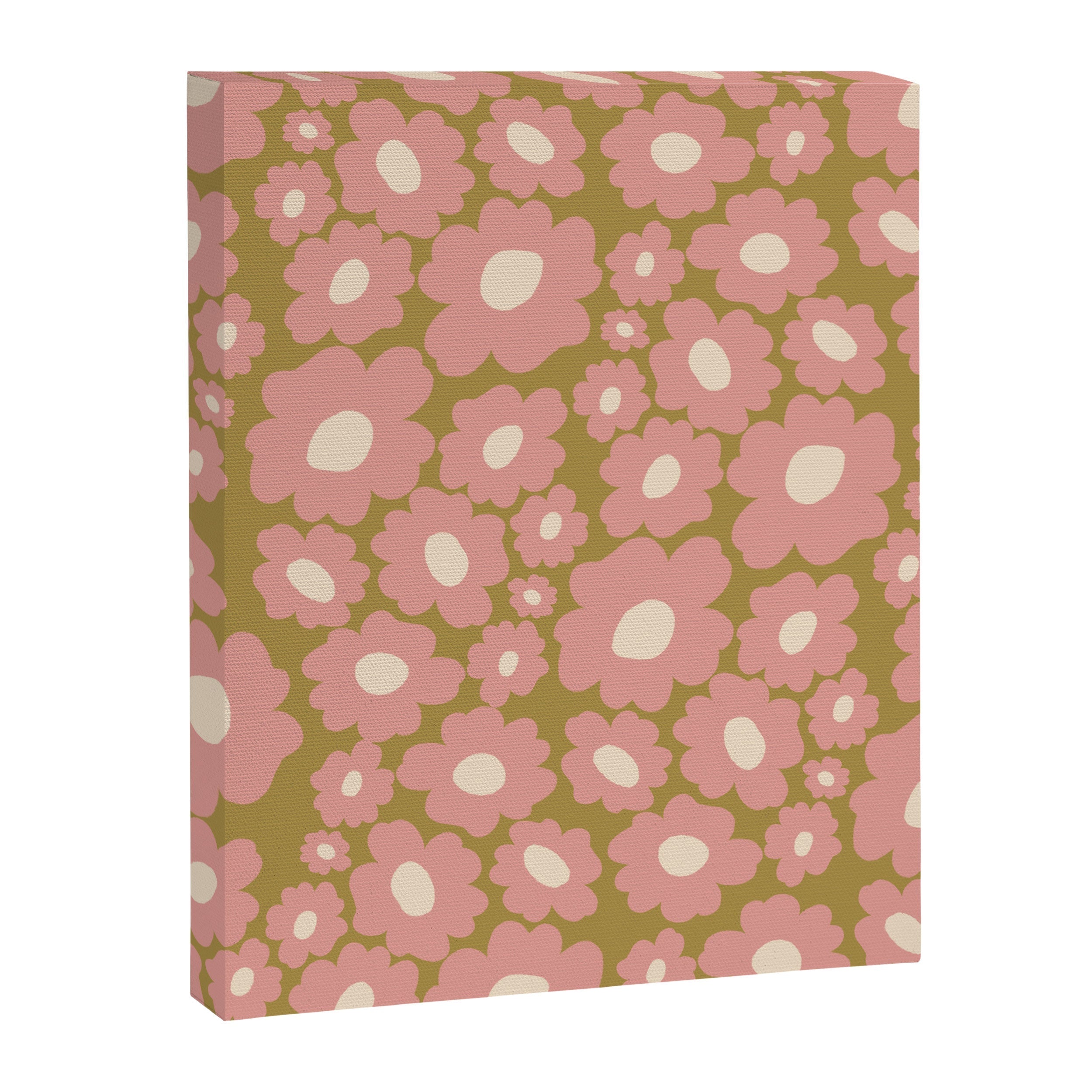 70������������������s Retro Floral  Canvas Print