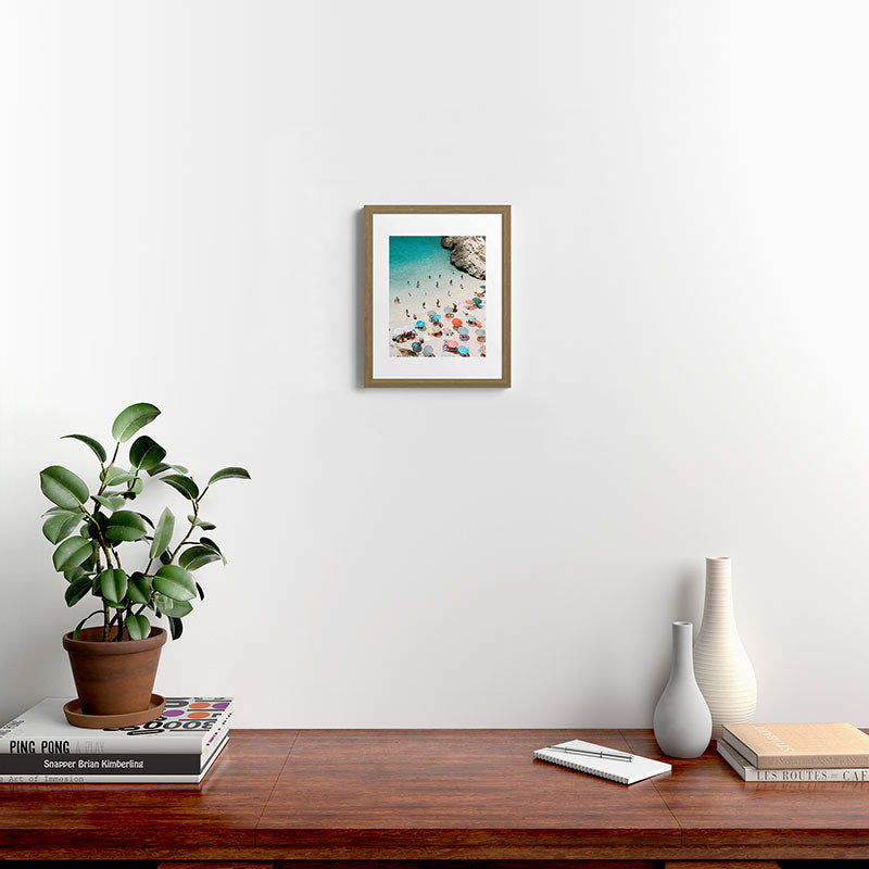 A Day At The Beach Framed Art Print