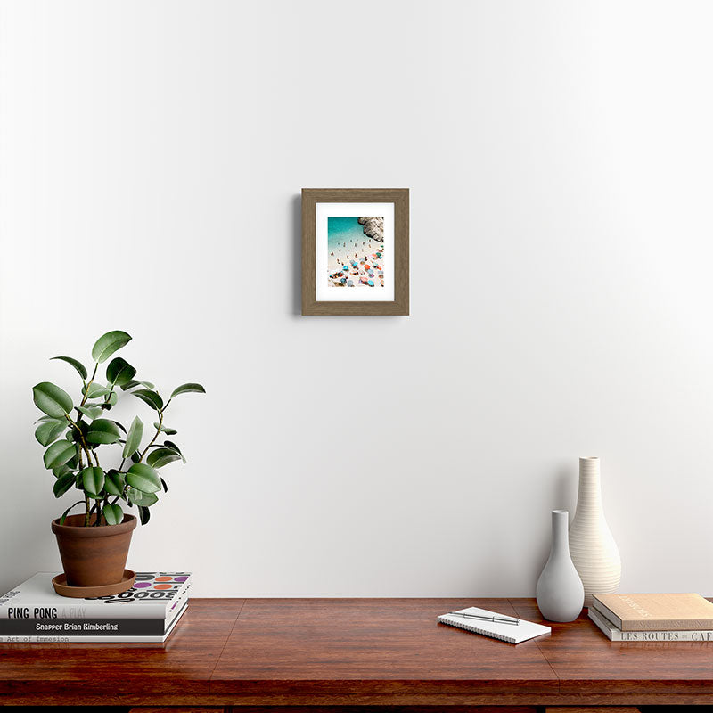 A Day At The Beach Framed Art Print
