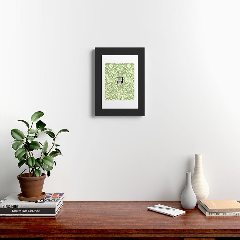 3 1/2 Inch Floppy Disk Framed Art Print
