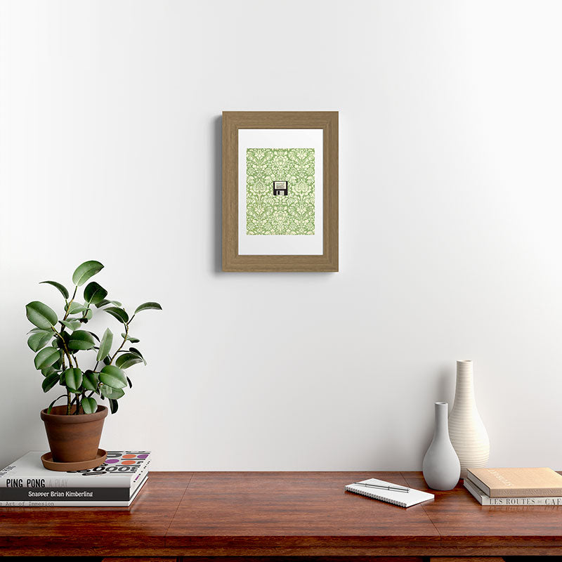 3 1/2 Inch Floppy Disk Framed Art Print