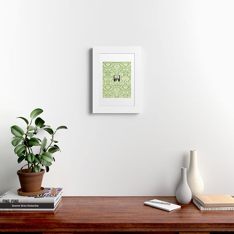 3 1/2 Inch Floppy Disk Framed Art Print