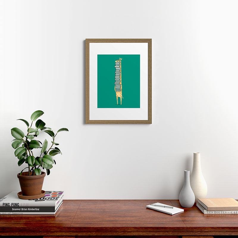 A book lover Framed Art Print