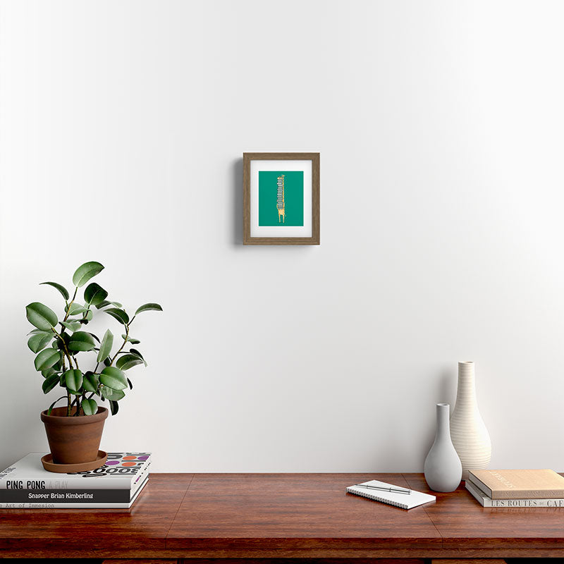 A book lover Framed Art Print