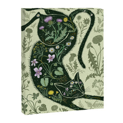 A Cat in the Wildflowers Canvas Print