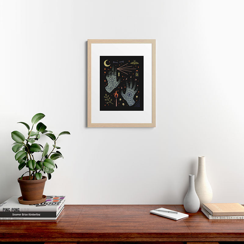 A Curse Upon You! Framed Art Print