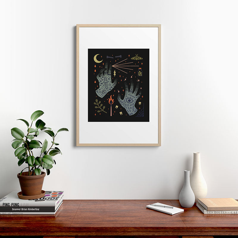 A Curse Upon You! Framed Art Print