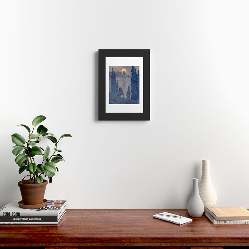 "As I see my soul reflected in Nature" (Margaret C. Cook, Leaves of Grass, 1913) Framed Art Print
