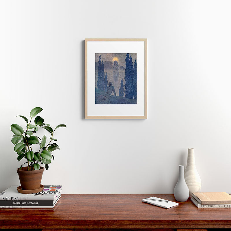 "As I see my soul reflected in Nature" (Margaret C. Cook, Leaves of Grass, 1913) Framed Art Print