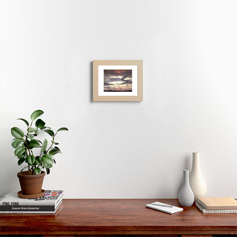 "Cloud Study" by Knud Baade, 1838 Framed Art Print